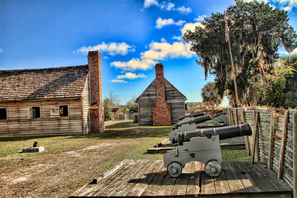 Fort king Georgia with cannons Darien